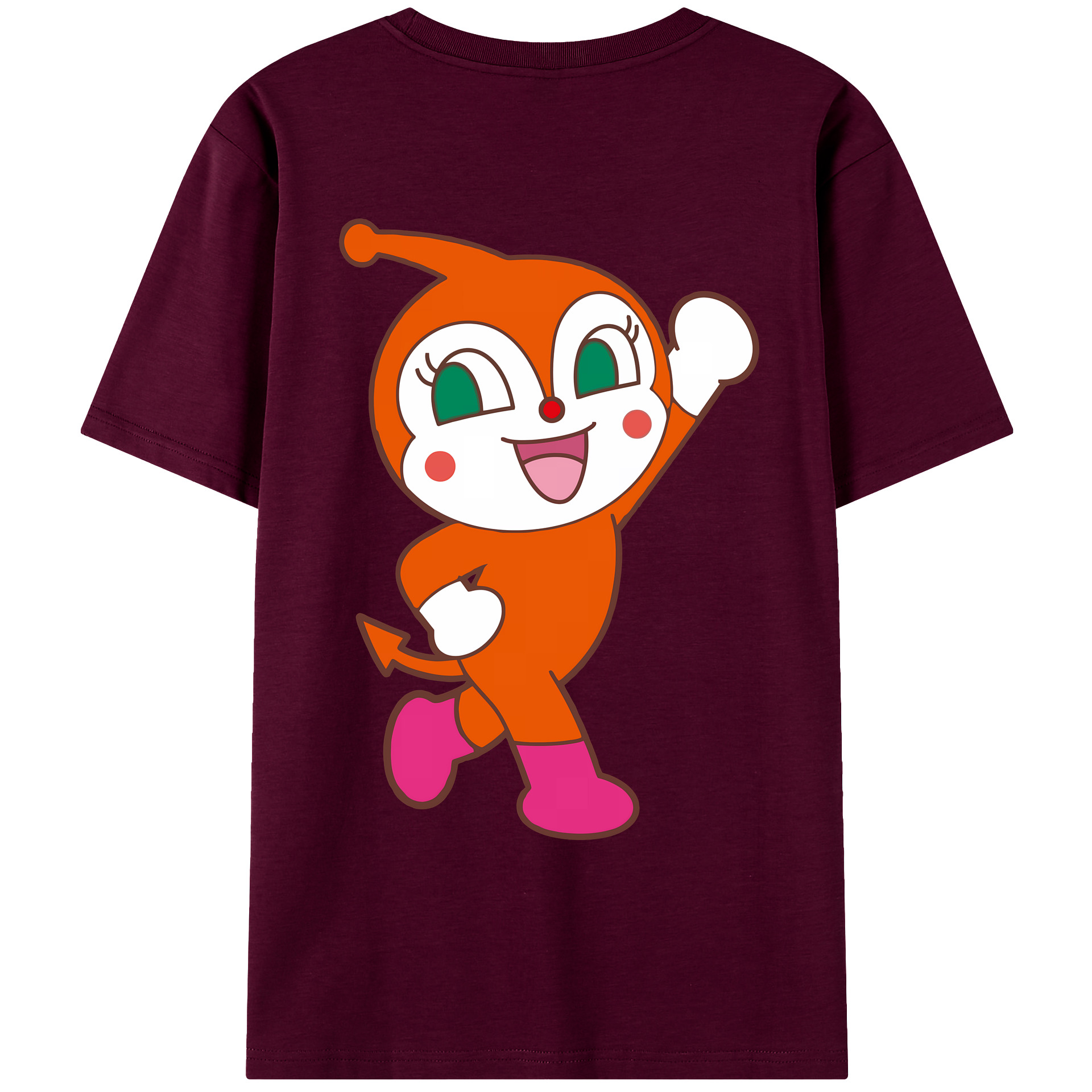 （画像用） アンパンマン Anpanman レディース半袖Tシャツ(バックプリント)